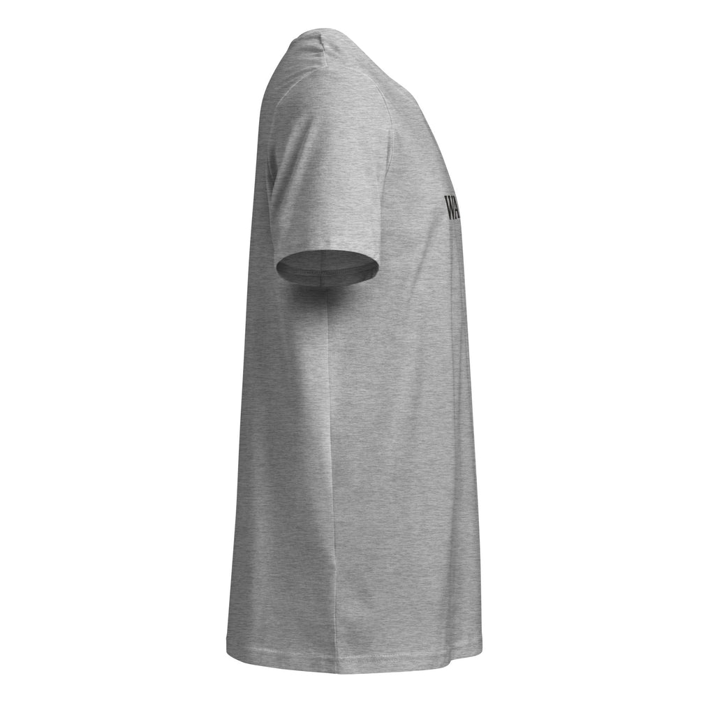 Classic Wanderbrim T-shirt with black logo on sand-colored fabric.