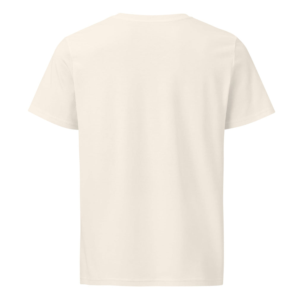 Classic Wanderbrim T-shirt with black logo on sand-colored fabric.